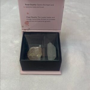 2 small quartz stones.